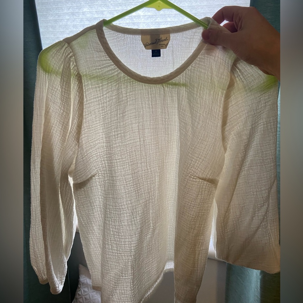White Sheer Top